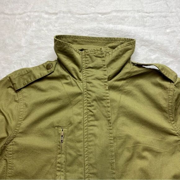 Love Tree Green Military Style Jacket Size Medium - Picture 10 of 14